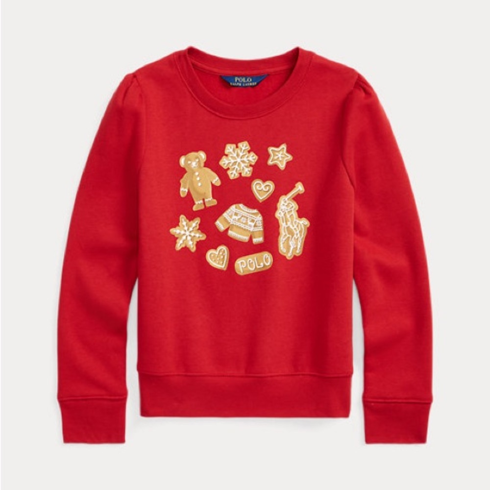 NWT Polo by Ralph Lauren Fleece Graphic Sweatshirt Size Medium